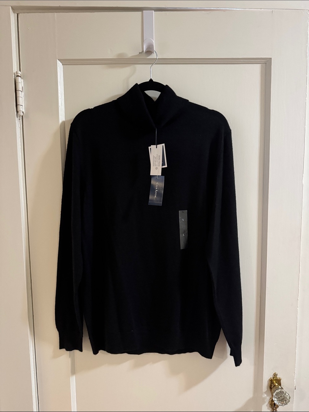 NWT Club Room Men's Black Turtleneck Sweater